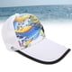 thumbnail image 5 of Men's Mesh Hats, Adjustable Ball Cap Sweat Proof Structured Front Panel  For Woman For Sun Protection For Man For Casual Wear ANGGREK Blanco, 5 of 8