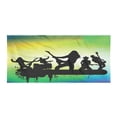 thumbnail image 1 of Rock and Roll Gym Towel, Energetic Rock Band Silhouette on Colorful Background Music Theme Print, One-Sided Quick Dry Microfiber for Beach Fitness & Swimming, 60" x 30", Multicolor, by Ambesonne, 1 of 2