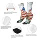thumbnail image 4 of Fotbe Patriotic Butterfly Floral Calcetas Largas con Estampado para Hombre y Mujer – Calcetas de Compresión Transpirables y Elásticas, Viajar y Uso Diario Talla 5-11, 4 of 6