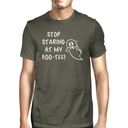 Stop Staring At My Boo Mens Funny Graphic T-Shirt Halloween