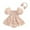 Pink, variant on KAUOD Ruffle Ruched Romper for Toddler Girls Baby Boys Puff Sleeve Smocked Dress with Headband Summer Clothes Jumpsuit