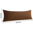 thumbnail image 5 of 2 Pack Microfiber Body Pillowcases Set, Soft and Cozy Long Pillows Covers, (Body pillow not included), 20" x 54", Coffee, 5 of 5