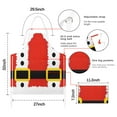 thumbnail image 7 of Red Christmas Santa Costume Apron-Garden Aprons for Women with Pockets-Cotton Linen Waterproof Kitchen Cooking Gardening Aprons Adjustable for Kitchen,Cooking,BBQ and Salon 32"x27", 7 of 7