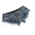 thumbnail image 1 of Shorts de cintura baja, mini shorts vaqueros deportivos, estilo playero informal para mujer S, 1 of 9