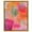 Gold Frame, variant on Garnet Gleam II Canvas Neon Abstract by Art Remedy, Black Frame, 36 x 45