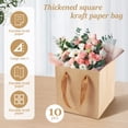 thumbnail image 2 of Threns Paper Gift Bags,Foldable Paper Shopping Bags,Portable Paper Carry Bag with Handles for Grocery Merchandise Craft, 2 of 10