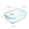 thumbnail image 7 of Sylvtty Glass Lunchbox Bento Box Divided Meal Prep Containers with Lids Stackable Reusable Food Storage Containers, 7 of 7
