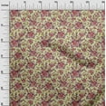 thumbnail image 3 of oneOone Rayon Pale Yellow Fabric Florals Fabric For Sewing Printed Craft Fabric By The Yard 56 Inch Wide, 3 of 4