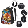 thumbnail image 2 of Fotbe Vibrant Picnic Food Spread Mochila para Hombre y Mujer - Tela Oxford 600D Resistente - Mochila Impermeable de Gran Capacidad para Escuela, Viajes y Senderismo, 2 of 6