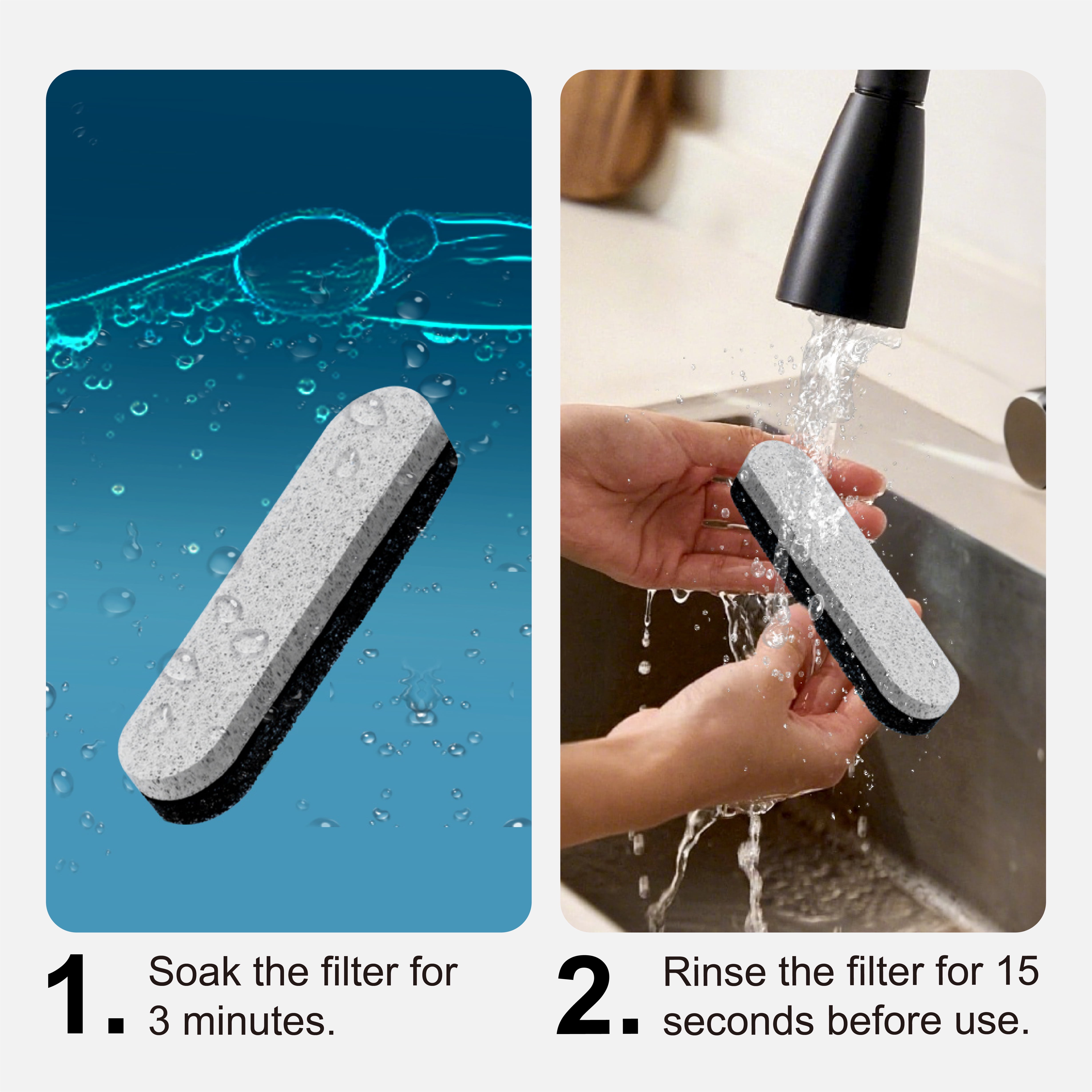 Cat Water Fountain Filter Replacement, 6-Pack Compatible with BKUSX Cat Water Fountain-001 (2.2L/67oz)， Pet Fountain Dog Water Dispenser