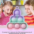thumbnail image 4 of Pumpkin/Grape Shape Mini Pop Fidget Toy, Push Pop Bubble Fidget Sensory Dimple Toy, Silicone Popular It Bubble Gadgets Special Needs Stress Reliever, Extrusion Bubble Sensory Fidgets (Grape 03), 4 of 6