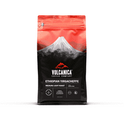 Volcanica Coffee Ethiopian Yirgacheffe Coffee, Organic, Fresh Roasted, Ground, Fresh Roasted, 12 oz