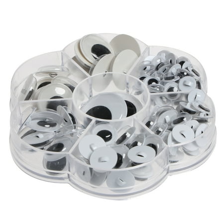 

ZPAQI 128pcs Optional Wobbly Wiggly Googly Eyes Toy Animal Scrapbooking DIY Craft