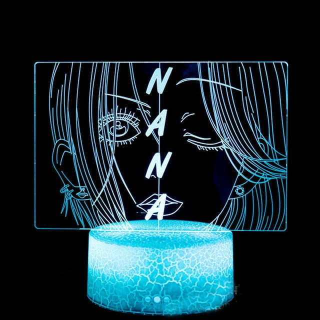 Lámpara nocturna Nanas Anime Decor 3D Illusion con USB