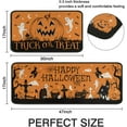 thumbnail image 3 of Halloween Kitchen Rugs and Mats Set of 2,Scary Halloween Pumpkin Skeleton Ghost Floor Mats,Non-Slip Washable Anti-Fatigue Kitchen Floor Mats for Kitchen Halloween Decor 17x30+17x47In Orange, 3 of 6
