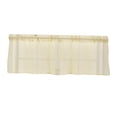 thumbnail image 1 of AMLESO Semi Valances Rod Pocket Light ing Straight Drapery Breathable Polyester Lightweight Short Curtains for Office Kitchen Balconies Light Yellow, 1 of 8