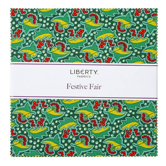 Riley Blakes - Festive Fair 10" Stacker by Liberty Fabrics 42 pcs