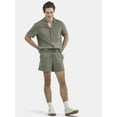 thumbnail image 2 of No Boundaries Men's & Big Men's Cotton Gauze Shorts, 5'' Inseam, Sizes XS-5XL, 2 of 5