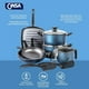 thumbnail image 4 of Batería de Cocina de Aluminio Cinsa Balance de 14 Piezas Azul Metálico, 4 of 5