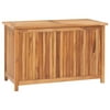 Lixada Garden Storage Box 35.4"x19.7"x22.8" Solid Teak Wood