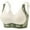 White, variant on Women's Thin Seamless Soft Support Bra with Fixed Half Cup for Large Chest – Breathable, Lightweight Vest-Style Undergarment