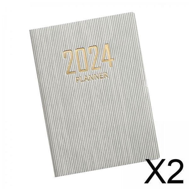 2 Cuadernos De Agenda, Planificador Mensual, Calendario De Citas, Diario, Duradero, Color Beige