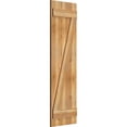 thumbnail image 2 of 16 1/8"W X 54"H Timbercraft Three 5 3/8" Boards Joined Board-N-Batten Shutters W/Z-Bar, Rough Sawn Western Red Cedar (Per Pair), 2 of 13