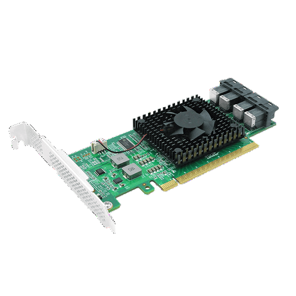 Quad PCIe 3.0 x16 to SFF-8643 NVMe Adapter