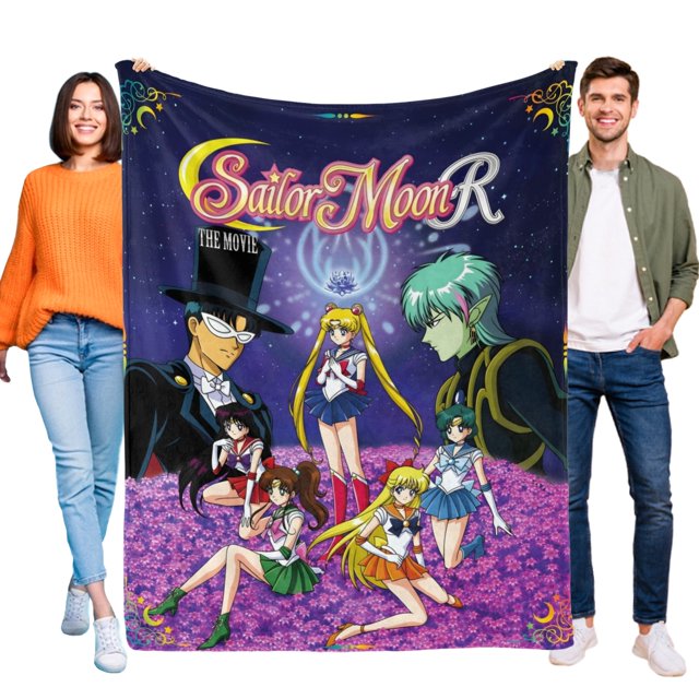 Sailor Moon anti-pilling, suave, ligera, esponjosa y acogedora de lujo para hogar y cocina – Perfecta para niños y adultos,100X130cm