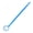 Blue Plastic, variant on Mouth Mirror Teeth Cleaning Oral Check Dental Mirror for Filling Makeup Extension Inspection