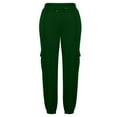thumbnail image 5 of yievot Plus Size Cargo Sweatpants for Women with Pockets Drawstring High Waisted Joggers Casual Travel Sweat Pants, 5 of 7