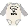 thumbnail image 3 of Inktastic Handpicked for Earth By My Oma in Heaven with Angel Wings Boys or Girls Long Sleeve Baby Bodysuit, 3 of 5