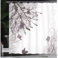 thumbnail image 3 of Ambesonne Nature Shower Curtain, Fall Earth Tones Autumn Leaf, 69"Wx84"L, Taupe Grey, 3 of 4
