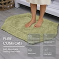 thumbnail image 4 of HOME WEAVERS Waterford Collection Bathroom Rug 100% Cotton Tufted Bath Rug, Extra Soft and Absorbent Bath Rugs, Non-Slip Bath Mats, Machine Washable bath rugs for Bathroom, 21"x34" Rectangle, Green, 4 of 4