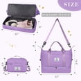 thumbnail image 2 of Gynky Travel Duffle Bag Set 2 Pack Weekender Bags for Women with Shoe Compartment Carry On Overnight Gym Duffel Bags with Wet Pocket Hospital Bags for Labor and Delivery, 2 of 8