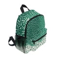 thumbnail image 2 of FORMRS School Backpack with Front Zippered Pocket 12" Student Travel Daypack, Green and White Pattern, 2 of 6