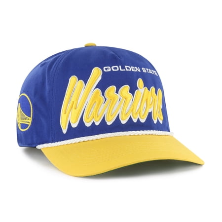 Men s 47 Royal/Gold Golden State Warriors Dropshadow Rope Hitch Adjustable Hat