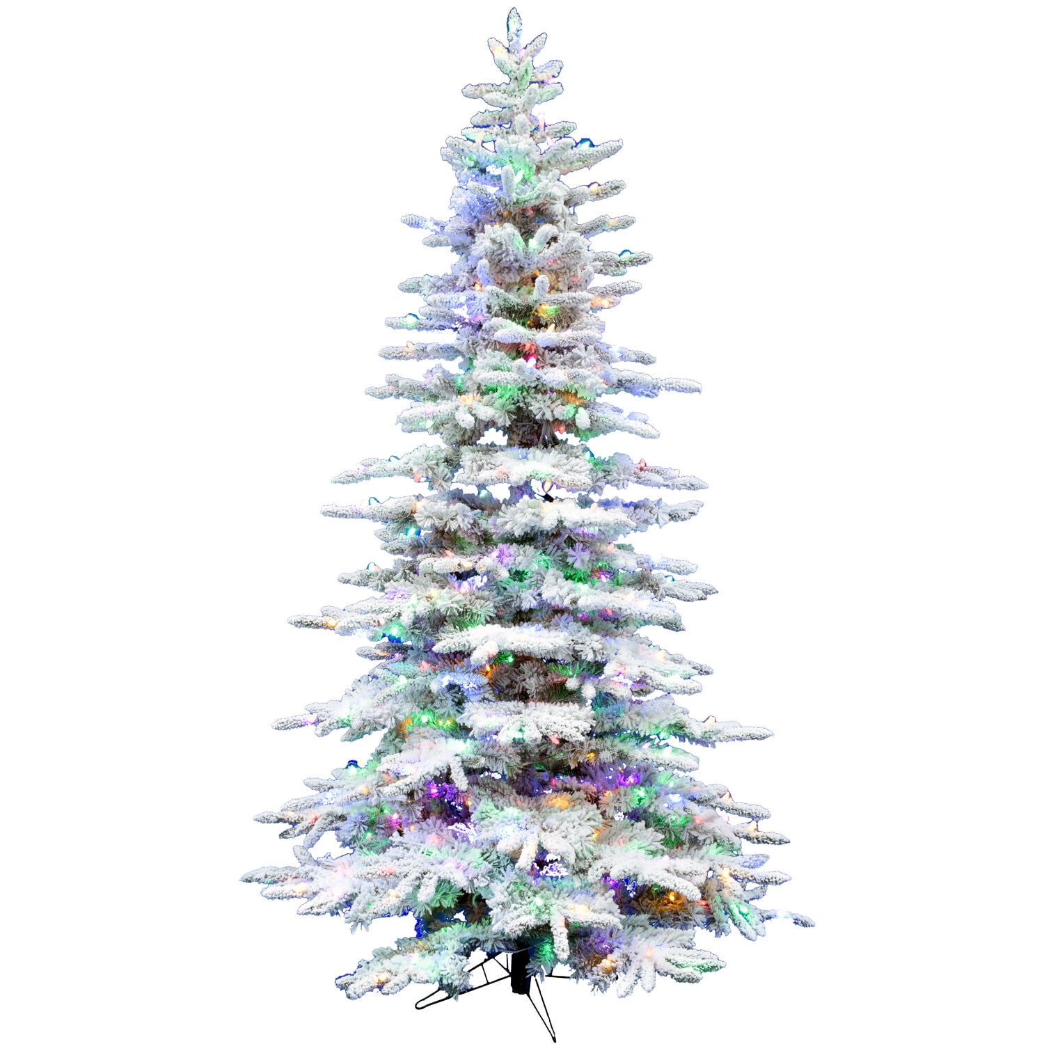American Tree & Wreath 5 foot Slim Starry Light Tree with Color Choice  EZ setup 