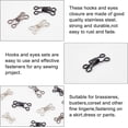 thumbnail image 5 of 90 Sets 3 Sizes Sewing Hooks and Eyes Closure Iron Bra Hooks Replacement with a Plastic Box for Clothing Jacket Skirt Trousers(Mixed Color) DIY, 5 of 7
