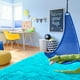 thumbnail image 5 of Alfombra Noahas Fluffy, azul turquesa, 120 x 180 cm, para dormitorio, 5 of 7