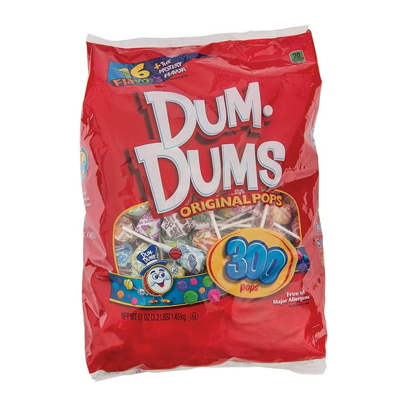 Dum Dum® Lollipops Big Pack, Edibles, Party Supplies, 300 Pieces