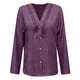 thumbnail image 5 of Camisas de Cuello de la Tripulación de Manga Corta para las Mujeres Lino Color Sólido V-Cuello Botón-Abajo Blusa, Manga Larga Top Casual para la Primavera Y el Verano, 5 of 5