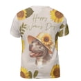 thumbnail image 2 of Happy Women's Day Pitbull Sunflower Vintage Proud Mom All Over Print 3D Shirt Unisex Merch Terrier Dog Lover - 02030, 2 of 6