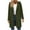 Army Green, variant on Women's Button-down Hooded Jacket, Simple, Casual and Stylish Coffee S