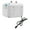 White 11.3*10.4 *11.3 in, variant on Electric Water Heater with Top Outlet, 110V Mini Hot Water Heater with LCD Display, Storage Water Heater, Automatic Control System - G1/2'' Interface (White, 1.76gal 1500W )