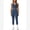 Blue, variant on IDOPIP 2 Piece Workout Sets for Women Seamless Halter V-Neck Tank Top Scrunch Butt Lifting High Waist Leggings Gym Sets Active Wear Sports Outfit M Blue