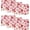 Red/Pink, variant on Moderong Ture Love Heart Valentine Placemats Set of 4, 12x18 Inch Seasonal Table Mats for Party Kitchen Dining Decoration