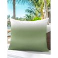 thumbnail image 4 of Outdoor Pillows Waterproof, Dark Sage Green Throw Pillows with Inserts Included, Modern Ombre Abstract Aesthetics Indoor Outdoor Decorative Lumbar Pillow for Bed/Couch/Patio 16"x16", 1Pcs, 4 of 8
