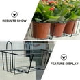 thumbnail image 5 of Hanging Planter Outdoor Railing Boxes for Deck Railings, Window Plant Shelves, Indoor & Outdoor Hanging Railing Pots, 5 of 6