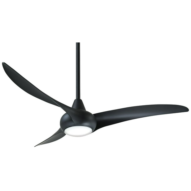 52 Minka Aire Light Wave Coal Black Led Ceiling Fan Com 52 Minka Aire Light Wave Coal Black, Z Wave Ceiling Fan